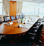 Board Room with Empty Chairs