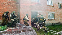 File Photo of Military Raid on Brick Building in Caucasus