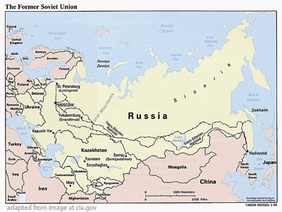Map of Former Soviet Union