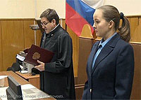 File Photo of Judge from Khodorkovsky Trial and a Clerk