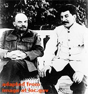 Vladimir Lenin and Joseph Stalin