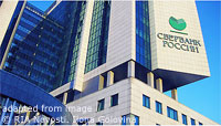 Sberbank File Photo of Bank Building with Outdoor Logo